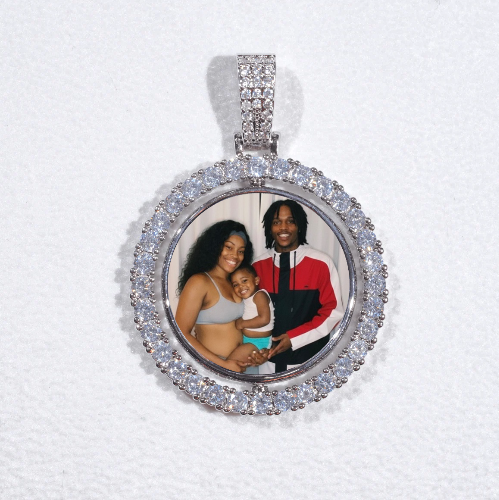 3D Spinning 2-Faced Custom Picture Pendant
