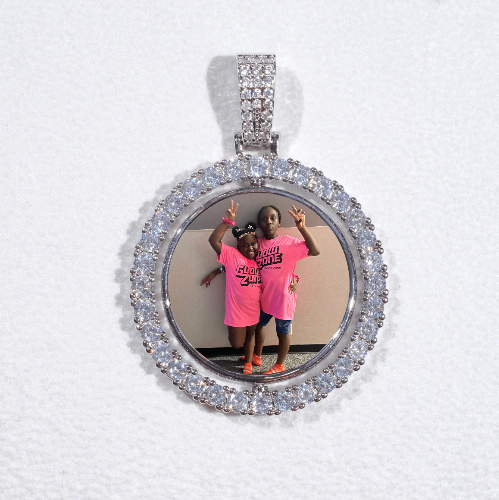 3D Spinning 2-Faced Custom Picture Pendant