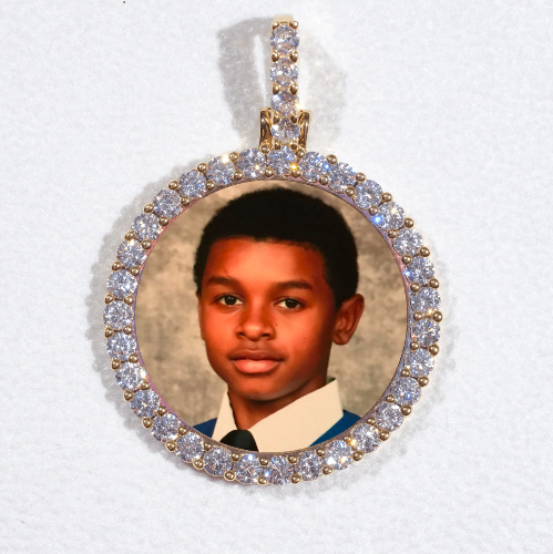3D CIRCLE CUSTOM PICTURE PENDANT SMALL SIZE