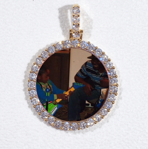 3D CIRCLE CUSTOM PICTURE PENDANT SMALL SIZE