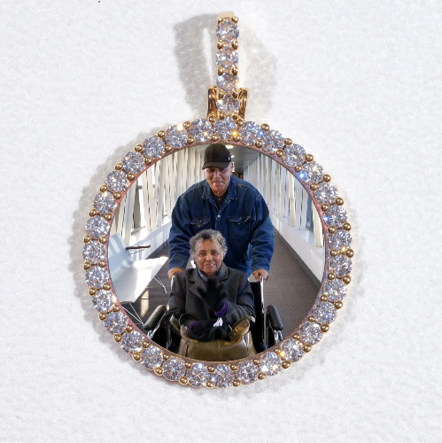 3D CIRCLE CUSTOM PICTURE PENDANT SMALL SIZE