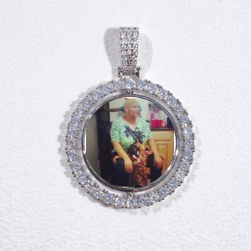 3D Spinning 2-Faced Custom Picture Pendant