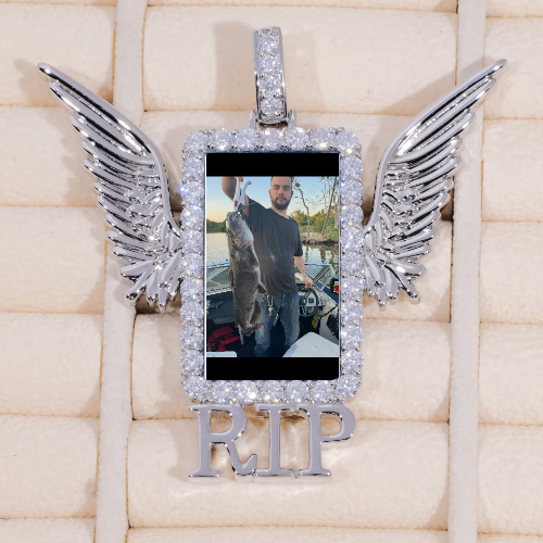 RIP WING 3D CUSTOM PICTURE PENDANT