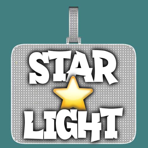 CUSTOM LETTER NECKLACE 3D BIG SQUARE