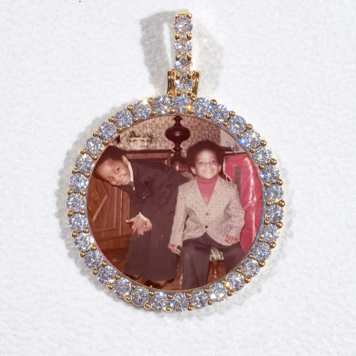 3D CIRCLE CUSTOM PICTURE PENDANT SMALL SIZE