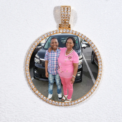 MEDIUM 3D CIRCLE CUSTOM PICTURE PENDANT