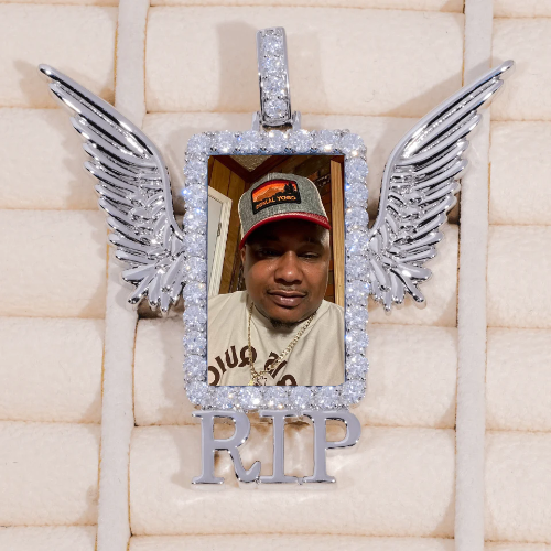 RIP WING 3D CUSTOM PICTURE PENDANT