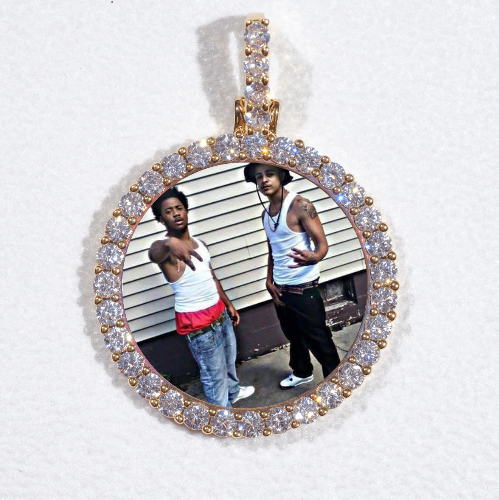 3D CIRCLE CUSTOM PICTURE PENDANT SMALL SIZE