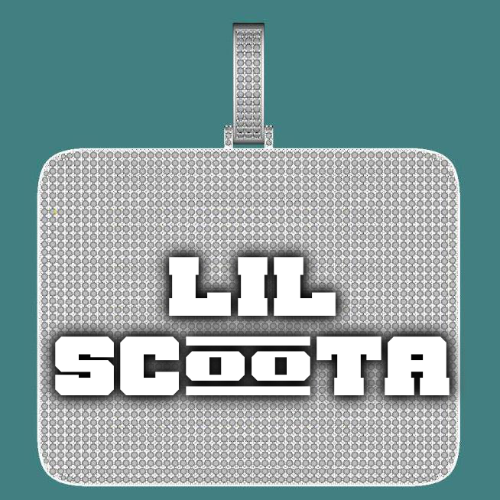 CUSTOM LETTER NECKLACE 3D BIG SQUARE