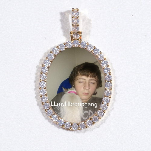 3D Oval Custom Picture Pendant