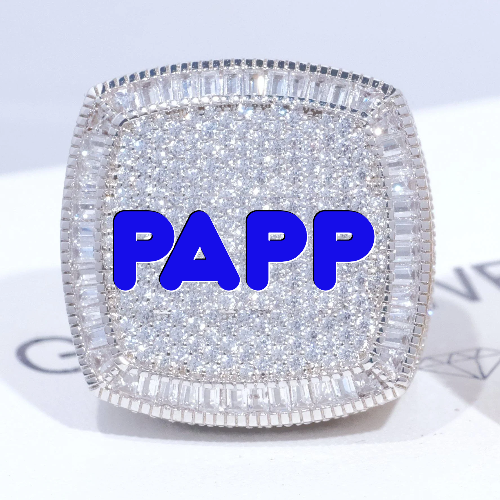 CUSTOM LETTER 3D ICED RING