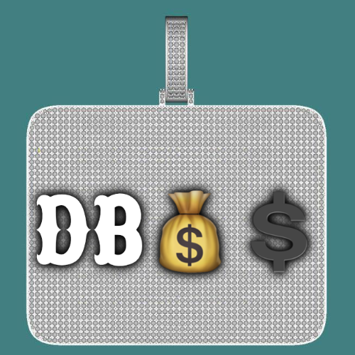 CUSTOM LETTER NECKLACE 3D BIG SQUARE