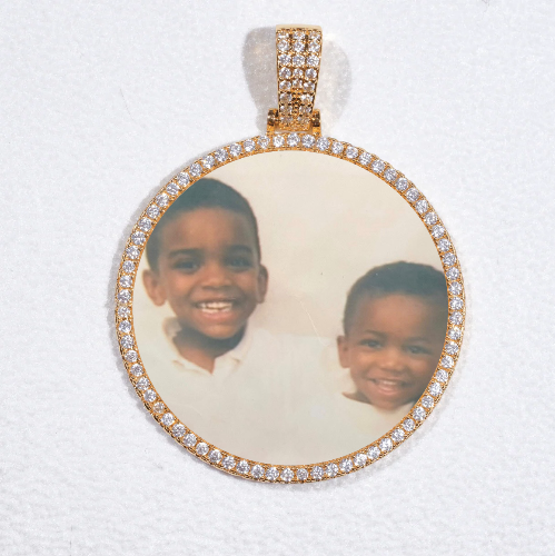 MEDIUM 3D CIRCLE CUSTOM PICTURE PENDANT