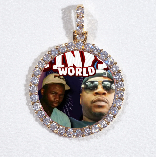 3D CIRCLE CUSTOM PICTURE PENDANT SMALL SIZE