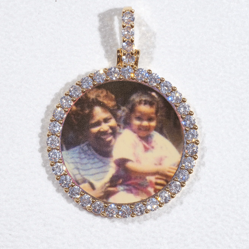 3D CIRCLE CUSTOM PICTURE PENDANT SMALL SIZE