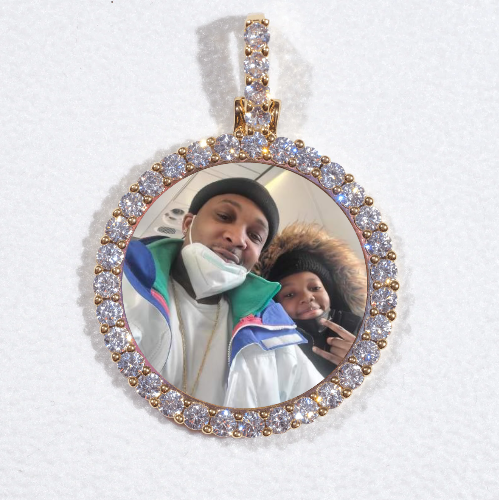3D CIRCLE CUSTOM PICTURE PENDANT SMALL SIZE