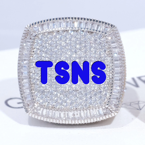 CUSTOM LETTER 3D ICED RING
