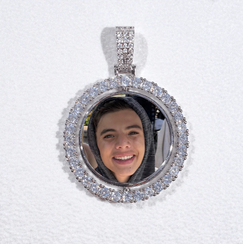 3D Spinning 2-Faced Custom Picture Pendant