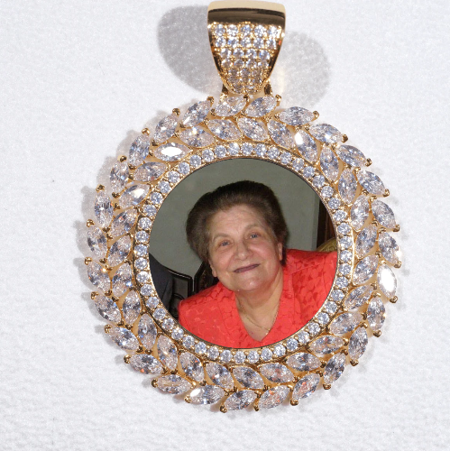 Large 3D Wheat Ear Custom Picture Pendant