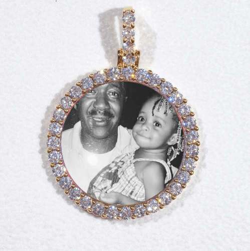 3D CIRCLE CUSTOM PICTURE PENDANT SMALL SIZE