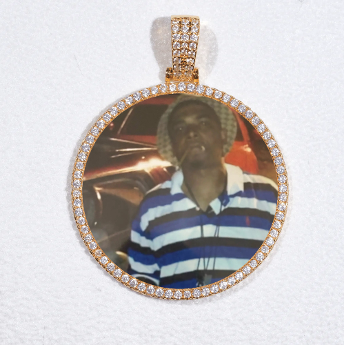MEDIUM 3D CIRCLE CUSTOM PICTURE PENDANT