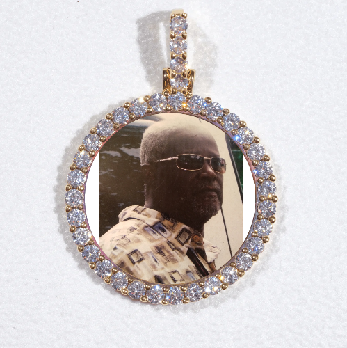 3D CIRCLE CUSTOM PICTURE PENDANT SMALL SIZE