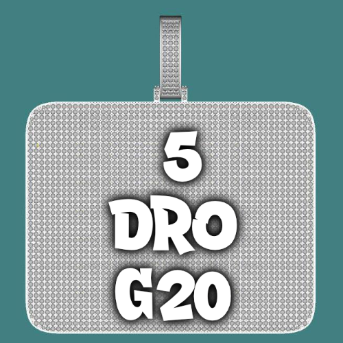 CUSTOM LETTER NECKLACE 3D BIG SQUARE