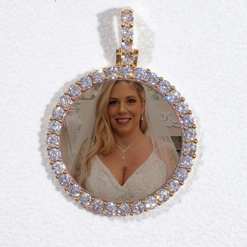 3D CIRCLE CUSTOM PICTURE PENDANT SMALL SIZE