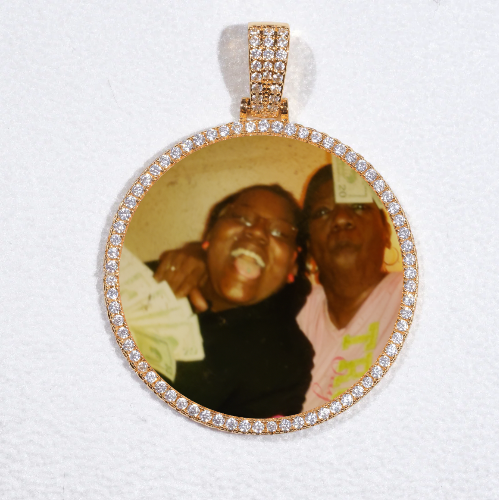 MEDIUM 3D CIRCLE CUSTOM PICTURE PENDANT