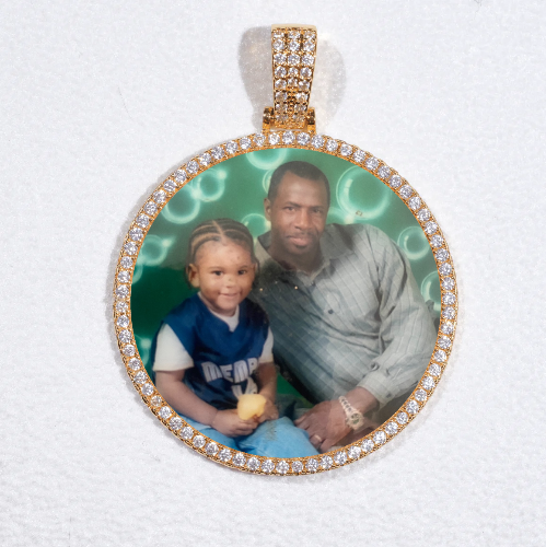 MEDIUM 3D CIRCLE CUSTOM PICTURE PENDANT