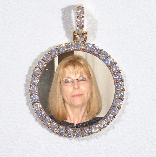 3D CIRCLE CUSTOM PICTURE PENDANT SMALL SIZE