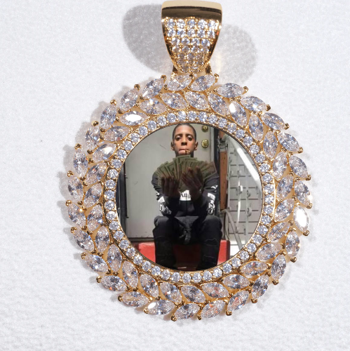 Large 3D Wheat Ear Custom Picture Pendant