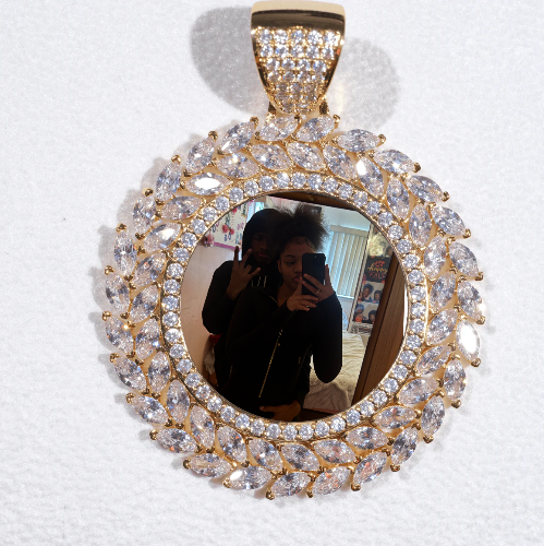 Large 3D Wheat Ear Custom Picture Pendant