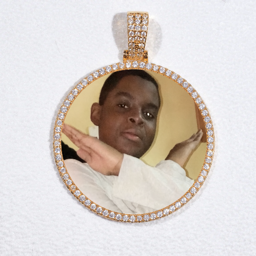 MEDIUM 3D CIRCLE CUSTOM PICTURE PENDANT