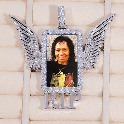 RIP WING 3D CUSTOM PICTURE PENDANT