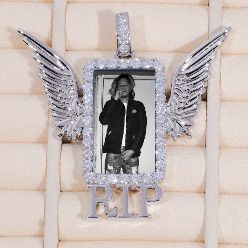 RIP WING 3D CUSTOM PICTURE PENDANT