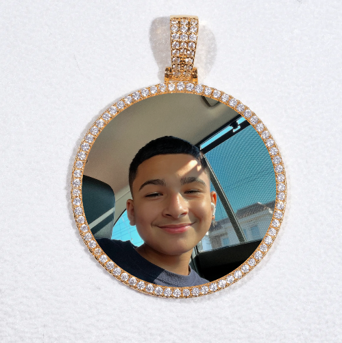 MEDIUM 3D CIRCLE CUSTOM PICTURE PENDANT