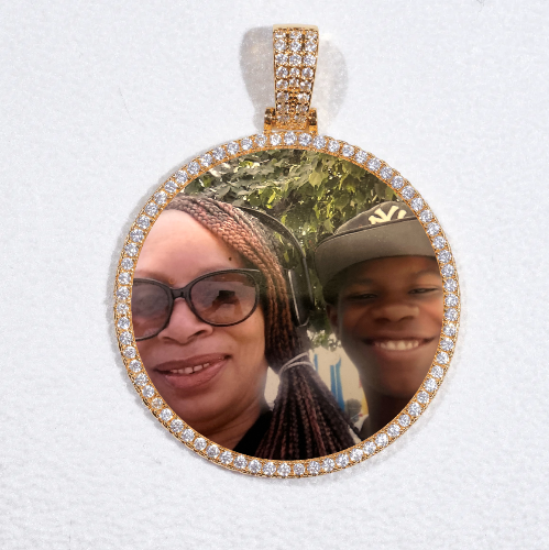 MEDIUM 3D CIRCLE CUSTOM PICTURE PENDANT