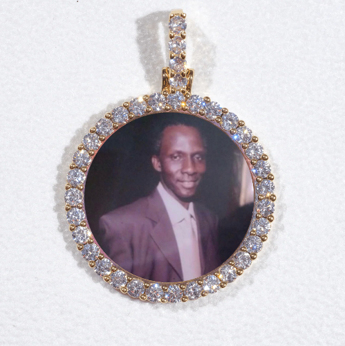 3D CIRCLE CUSTOM PICTURE PENDANT SMALL SIZE