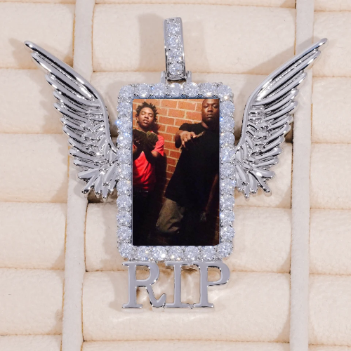 RIP WING 3D CUSTOM PICTURE PENDANT
