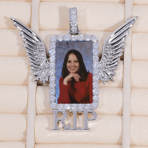 RIP WING 3D CUSTOM PICTURE PENDANT