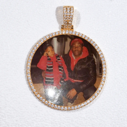 MEDIUM 3D CIRCLE CUSTOM PICTURE PENDANT