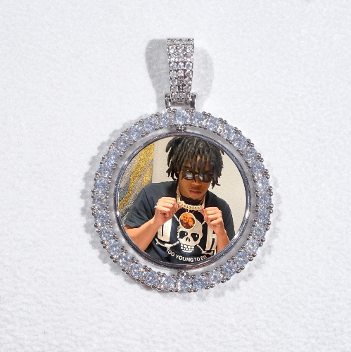 3D Spinning 2-Faced Custom Picture Pendant