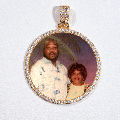 MEDIUM 3D CIRCLE CUSTOM PICTURE PENDANT