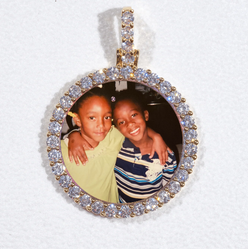 3D CIRCLE CUSTOM PICTURE PENDANT SMALL SIZE