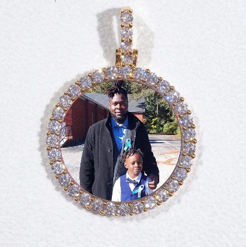 3D CIRCLE CUSTOM PICTURE PENDANT SMALL SIZE
