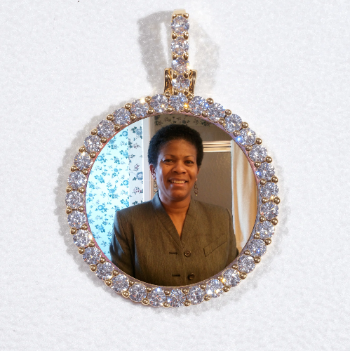 3D CIRCLE CUSTOM PICTURE PENDANT SMALL SIZE