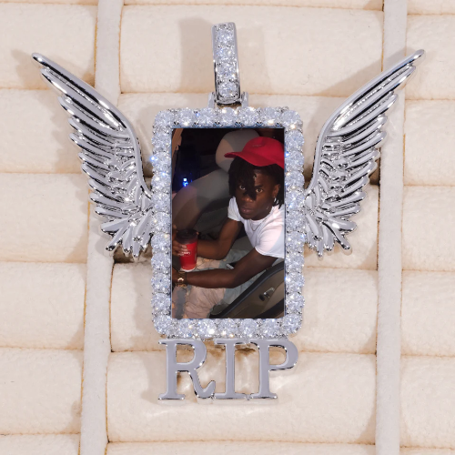 RIP WING 3D CUSTOM PICTURE PENDANT