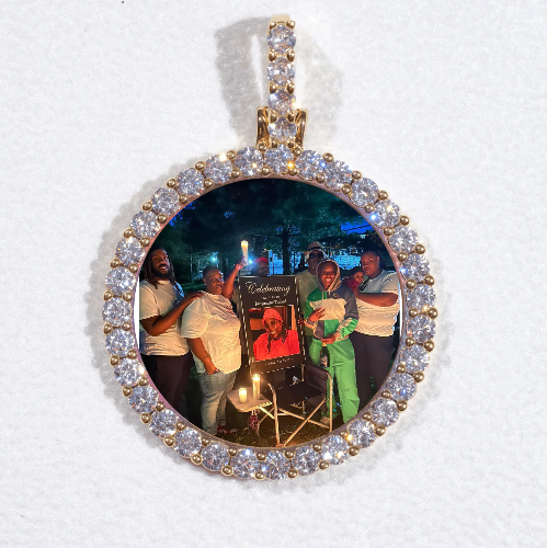 3D CIRCLE CUSTOM PICTURE PENDANT SMALL SIZE