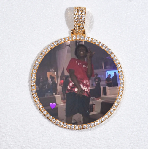MEDIUM 3D CIRCLE CUSTOM PICTURE PENDANT